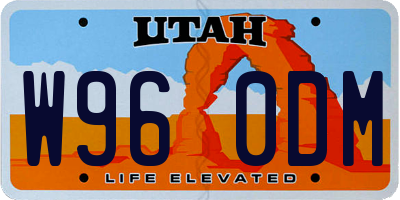 UT license plate W960DM