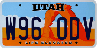 UT license plate W960DV