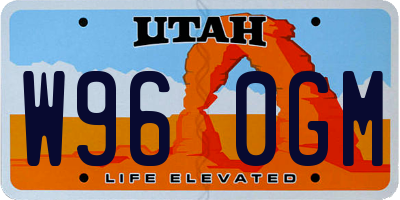 UT license plate W960GM