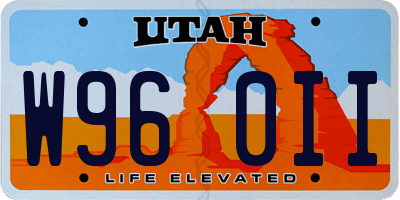 UT license plate W960II