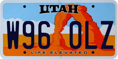 UT license plate W960LZ
