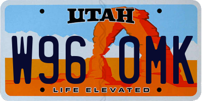 UT license plate W960MK