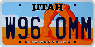 UT license plate W960MM