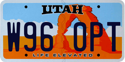 UT license plate W960PT