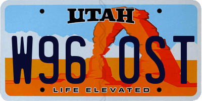 UT license plate W960ST