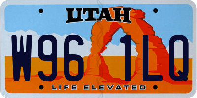 UT license plate W961LQ