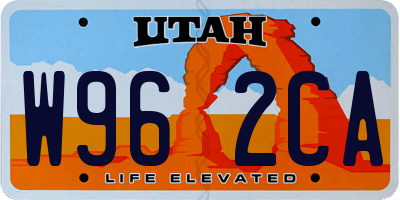 UT license plate W962CA