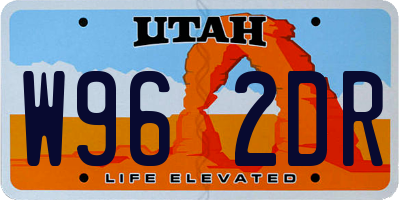 UT license plate W962DR