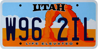 UT license plate W962IL