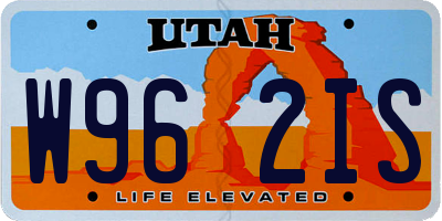 UT license plate W962IS