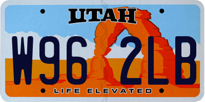 UT license plate W962LB