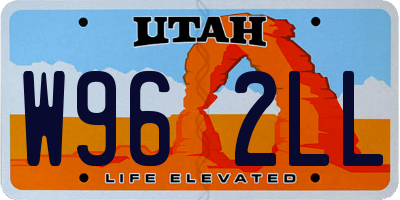UT license plate W962LL