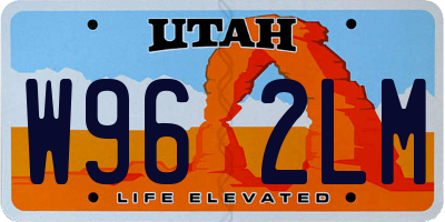 UT license plate W962LM