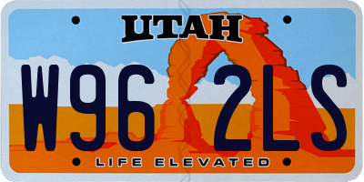 UT license plate W962LS