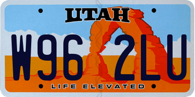 UT license plate W962LU