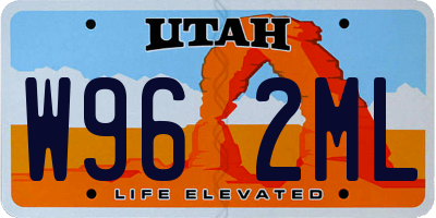 UT license plate W962ML