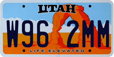UT license plate W962MM