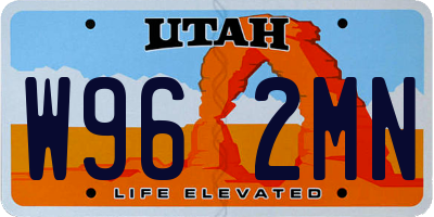 UT license plate W962MN