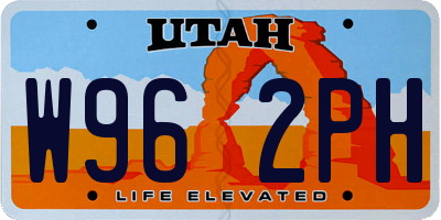 UT license plate W962PH