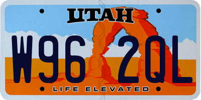UT license plate W962QL