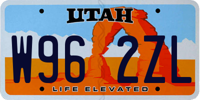 UT license plate W962ZL