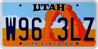 UT license plate W963LZ