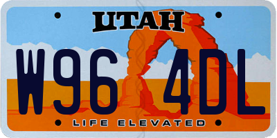 UT license plate W964DL