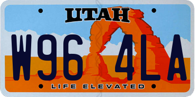 UT license plate W964LA