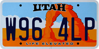 UT license plate W964LP