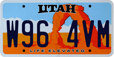 UT license plate W964VM