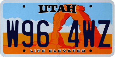UT license plate W964WZ