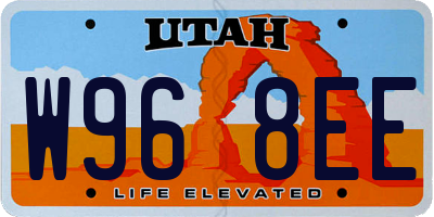 UT license plate W968EE