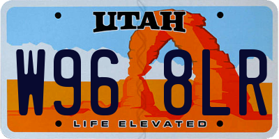 UT license plate W968LR