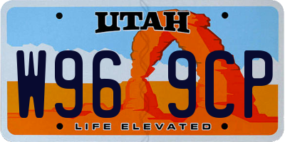 UT license plate W969CP