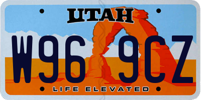 UT license plate W969CZ