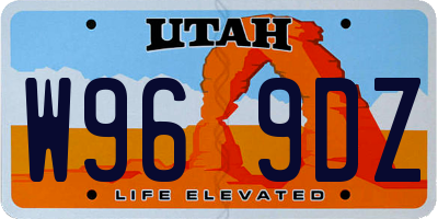 UT license plate W969DZ