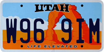 UT license plate W969IM