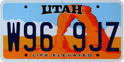 UT license plate W969JZ