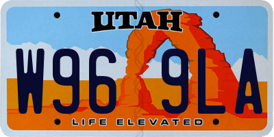 UT license plate W969LA
