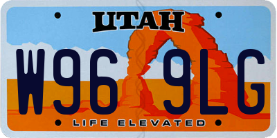 UT license plate W969LG