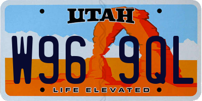 UT license plate W969QL