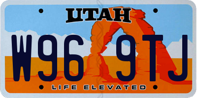UT license plate W969TJ