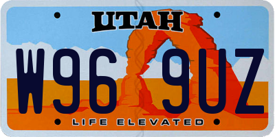 UT license plate W969UZ