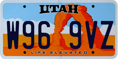 UT license plate W969VZ