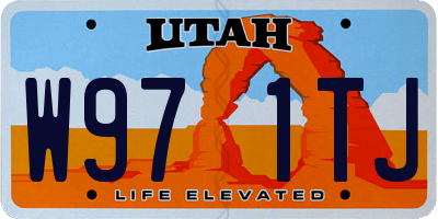 UT license plate W971TJ