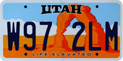 UT license plate W972LM