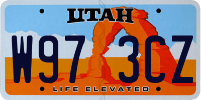 UT license plate W973CZ