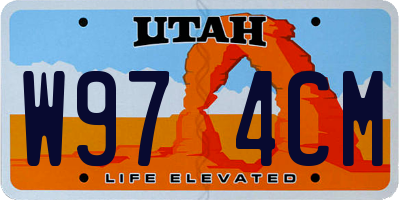 UT license plate W974CM