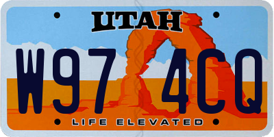 UT license plate W974CQ