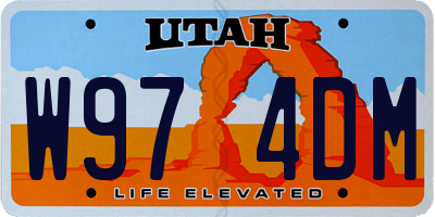 UT license plate W974DM